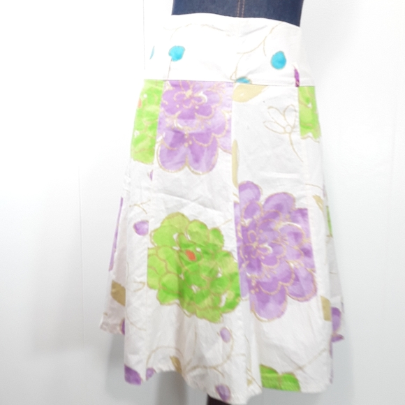 floral midi skirt size small - Picture 1 of 8